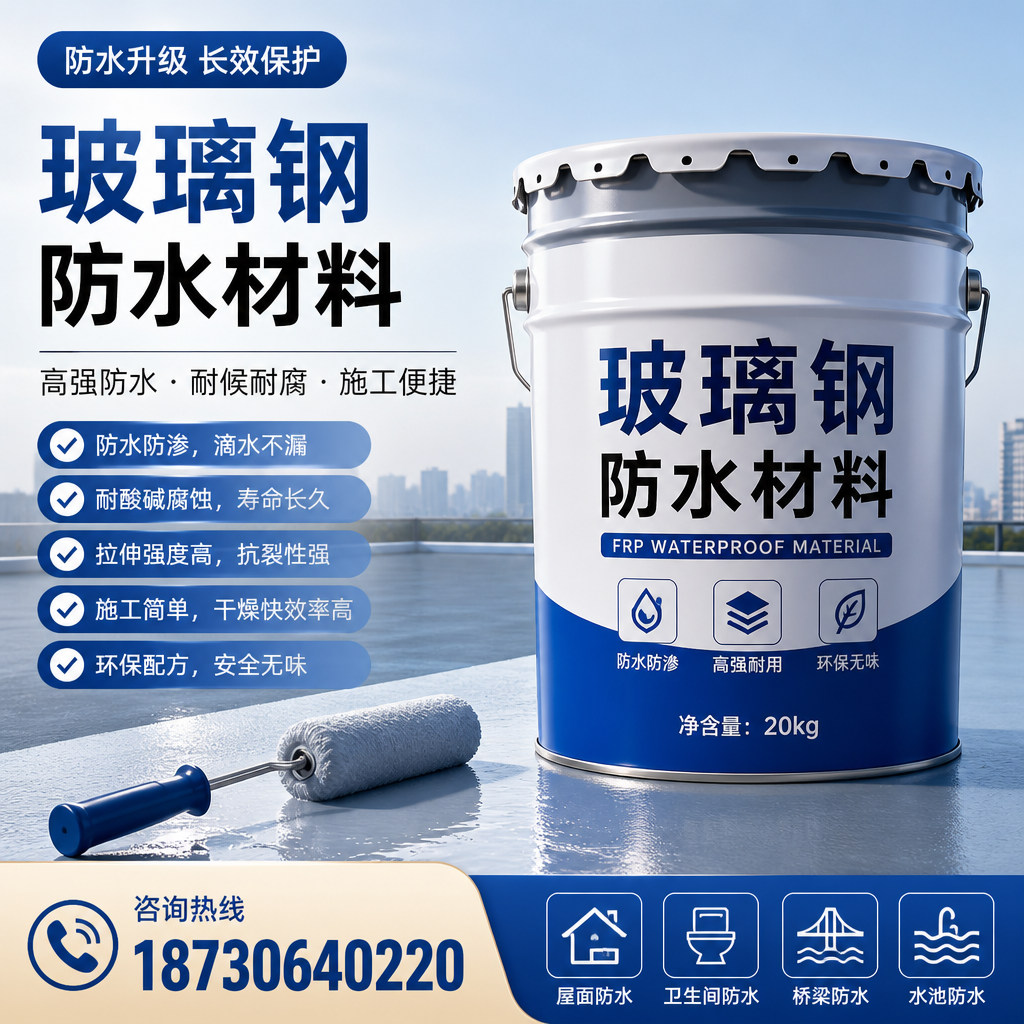 专家解析:玻璃钢防水材料的市场前景分析在 海口