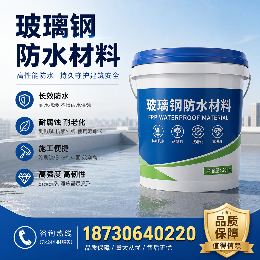 专家解析:玻璃钢防水材料的市场前景分析在 海口